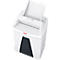 White paper shredder, brand HSM, with control panel and paper feed.