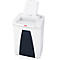 White paper shredder with open lid and dark blue insert. Inscription: HSM.