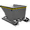Automatische kantelbak Bauer type 4A 600, 3 ontgrendelingspunten, afrolsysteem, capaciteit 0,6 m³, tot 1000 kg, muisgrijs RAL 7005