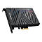 Schwarze AVerMedia Live Gamer Duo Capture-Karte mit PCI-Express-Anschluss und markantem Design.