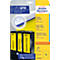 AVERY® doelmap Etiketten, breed, geel, 80 stuks, breed, geel, 80 stuks