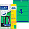 AVERY® doelmapetiketten, breed, groen, 80 stuks, breed, groen, 80 stuks