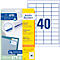 AVERY Doelvorm Universele etiketten 4780, 48,5 x 25,4 mm, 1000 + 200 stuks.