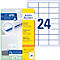 AVERY Doelvorm Universele etiketten 6172, 64,6 x 33,8 mm, 600 + 120 stuks.