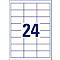 AVERY Doelvorm Universele etiketten 6172, 64,6 x 33,8 mm, 600 + 120 stuks.