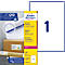 AVERY®-etiketten voor speciale doeleinden, , 199,6 x 289,1 mm, 100 stuks.