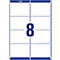 AVERY®-etiketten voor speciale doeleinden, .99,1 x 67,7 mm, 2000 stuks.