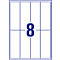 Avery magnetische etiketten J8875-5, voor etikettering, herbruikbaar, metaal, mat wit, 78 50 x 140 mm, 40 st.
