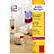Avery Neon Labels L6003-25, voor etikettering, afneembaar, papier, rood, 63,5 x 29,6 mm, 25 x A4 vellen, 675 stuks.