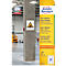 Avery Paper Labels L7874-20, voor etiketten, sterk klevend, wit, 63,5 x 29,6 mm, 20 x A4 vellen, 540 st.