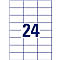 AVERY® Target shape Etiquettes universelles 6173, 70 x 37 mm, 600 + 120 pièces.