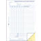 Avery Zweckform 1773-5 Urenstaat, formaat A4, 5 boeken met elk 2 x 40 vellen, FSC® papier, 5 stuks, wit/geel