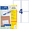 AVERY Zweckform 3483-200 Étiquettes universelles, ultragrip, 105 x 148 mm, DP INTERNETMARKE approprié