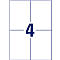 AVERY Zweckform 3483-200 Étiquettes universelles, ultragrip, 105 x 148 mm, DP INTERNETMARKE approprié
