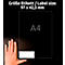 AVERY Zweckform 3659-200 Etiquettes universelles, ultragrip, 97 x 423 mm, DP INTERNETMARKE approprié