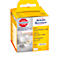 Yellow and white label package, Avery Zweckform. Text: Address roll labels, white, compatible with Dymo LabelWriter.