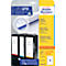 Packaging of Avery Zweckform file folder labels with file folders in the background.
