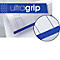 Blue band with "ultragrip" lettering and a detailed view of the structured surface.