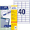 Avery® Zweckform Etiketten 3657-200, A4, universell, permanenthaftend, ultragrip, druckergeeignet, FSC®-Papier, rechteckig, weiß, 8800 Stück auf 220 Bogen