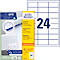 Avery® Zweckform Etiketten 3658-200, A4, universell, permanenthaftend, ultragrip, druckergeeignet, FSC®-Papier, rechteckig, weiß, 5280 Stück auf 220 Bogen
