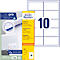 Avery® Zweckform Etiketten 3679, A4, universell, permanenthaftend, ultragrip, druckergeeignet, FSC®-Papier, rechteckig, weiß, 1000 Stück auf 100 Bogen