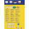 Avery® Zweckform Etiketten 5087, Format A4, ablösbar, druckergeeignet, 63,5 x 42,3 mm, 10 Bogen mit 180 Stück, FSC®-Papier, oval, weiß