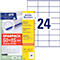 Avery Zweckform Etiketten 6602, universal, ultragrip, geeignet für Inkjet- & Laserdrucker, 70 x 36 mm, 1560 Stück/65 A4-Bogen, FSC®-Papier, weiß