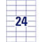 Avery Zweckform Etiketten 6605, universal, ultragrip, geeignet für Inkjet- & Laserdrucker, 70 x 37 mm, 1560 Stück/65 A4-Bogen, FSC®-Papier, weiß