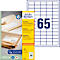 Avery® Zweckform Etiketten LR3666, A4, universell, permanenthaftend, druckergeeignet, Recycling-Papier, rechteckig, naturweiß, 6500 Stück auf 100 Bogen