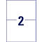 Avery Zweckform Étiquettes 6604, universelles, ultragrip, convient pour imprimantes jet d'encre &amp; laser, 210 x 148 mm, 130 pièces/65 feuilles A4, papier FSC®, blanc