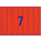 AVERY® Zweckform Étiquettes pour classeur à levier, couleur, L4762-20, 38 x 192 mm, 140 étiquettes/paquet, rouge