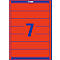 AVERY® Zweckform Étiquettes pour classeur à levier, couleur, L4762-20, 38 x 192 mm, 140 étiquettes/paquet, rouge