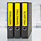AVERY® Zweckform Étiquettes pour classeur à levier, couleur, L4765-20, 38 x 192 mm, 140 étiquettes/paquet, jaune