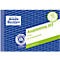 Blue Avery Zweckform notepad. Issue blocks, 50 sheets, forgery-proof. "Der Blaue Engel" logo.