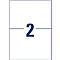 Blue number 2 on a white background, split by a horizontal line.