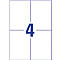 Avery Zweckform folie-etiketten, weerbestendig, voor binnen- en buitengebruik, 105 x 148 mm