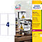 Avery Zweckform Folien-Etiketten, wetterfest, für Innen- und Außenbereich, 105 x 148 mm