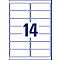 Avery Zweckform J8163-25 adresetiketten, 99,1 x 38,1 mm
