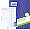 Avery® Zweckform Kasfactuur 1218, A5, met invulhulp, zonder carbon, geperforeerd &amp; geperforeerd, Blauwe Engel, wit, 1 boek met 50 vel