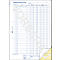 Avery® Zweckform Kassabon 1227, formaat A4, BTW-kolom, met invulhulp en doorschrijfkopieën, Blaue Engel, wit-geel, 2 x 50 vel