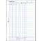 Avery® Zweckform Kassenbuch 1226, Format A4, DATEV-konform, mit Ausfüllhilfe & 1 Blatt Blaupapier, perforiert & gelocht, Blauer Engel, weiß, 100 Blatt