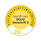 Avery Zweckform keuringssticker volgens DGUV 3 jaar 20xx, Ø 30 mm, PVC-folie op papier, geel