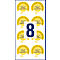 Avery Zweckform keuringssticker volgens DGUV 3 jaar 20xx, Ø 30 mm, PVC-folie op papier, geel