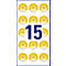 AVERY® Zweckform keuringsstickers 'Gekeurd volg. VDE', 2018-2023, aftrekbestendige folie, geel, Ø 20 mm