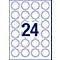 AVERY® Zweckform Klebeetiketten, blanko, 40,8 x 40,3 mm, 240 Stück, Blumenform