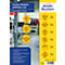AVERY® Zweckform kleefetiketten 49400 Corona, ontwerpen speciaal voor de detailhandel, beschrijfbaar, rond, geel, 12 st.