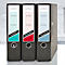 Three ring binders with labels for logo and text, labeled: Customers, Personal, Projects.