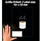 Avery® Zweckform Roletiketten, compatibel met DYMO® LabelWriter™ Series 4XL, permanente kleefstof, B 159 x H 104 mm, wit, 200 st.