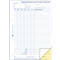 Avery Zweckform Stundennachweise Nr. 1773 für Arbeitszeiterfassung, selbstdurchschreibend, DIN A4, weiß/gelb