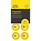 Avery Zweckform testbadges met jaartal 20xx, Ø 30 mm, PVC-folie op papier, geel